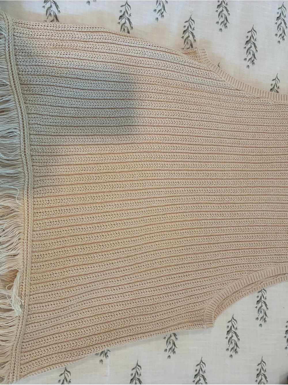 J. Crew Cream Open-Knit Sweater Tank